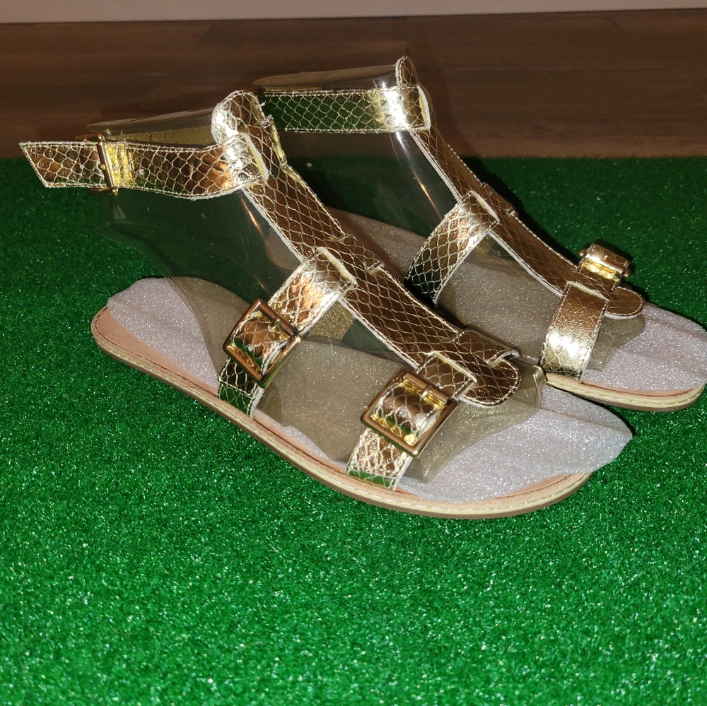 Guess Athena Gold Sandals